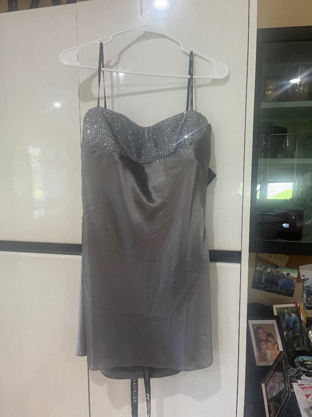 Retrofete size M silver dress